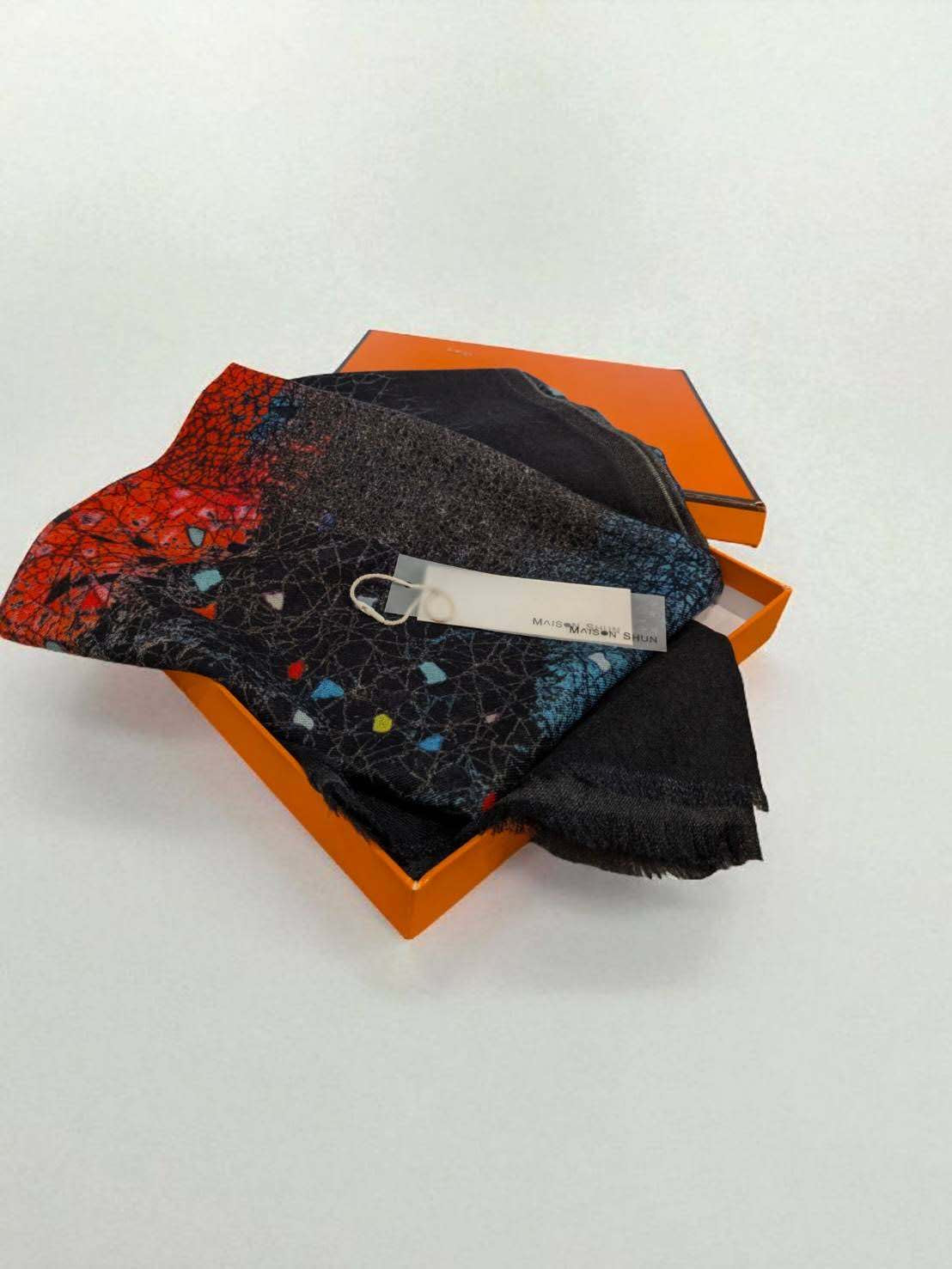 printed cashmere scarf 02