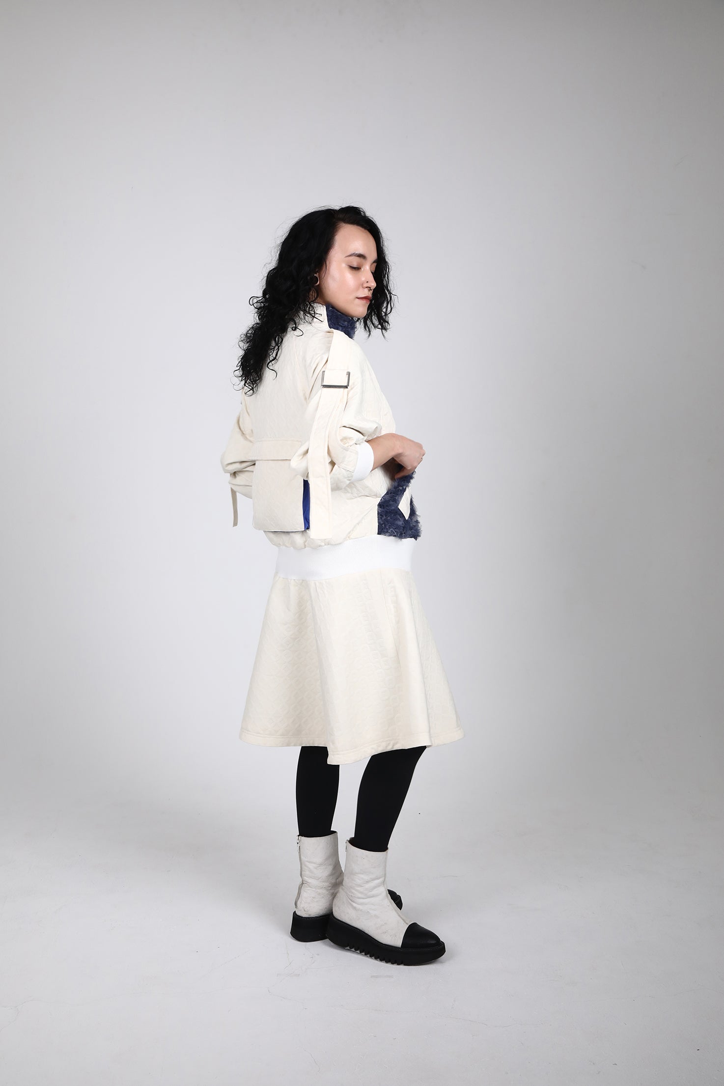 Belted Long Blouson