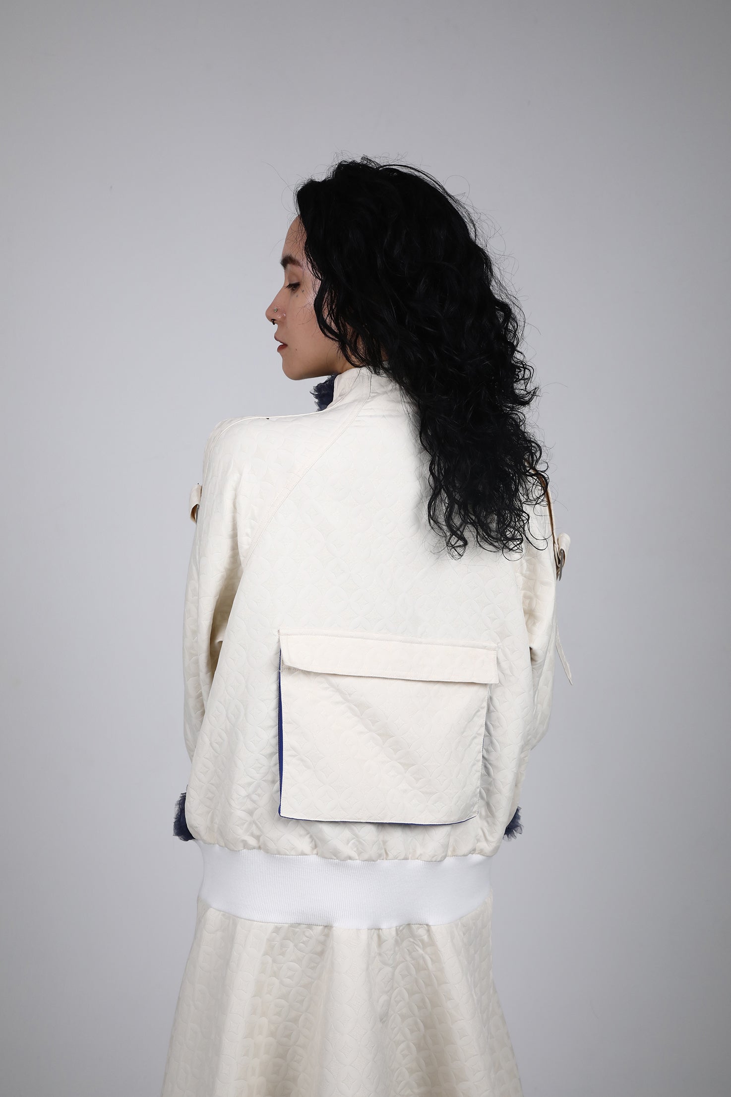 Belted Long Blouson