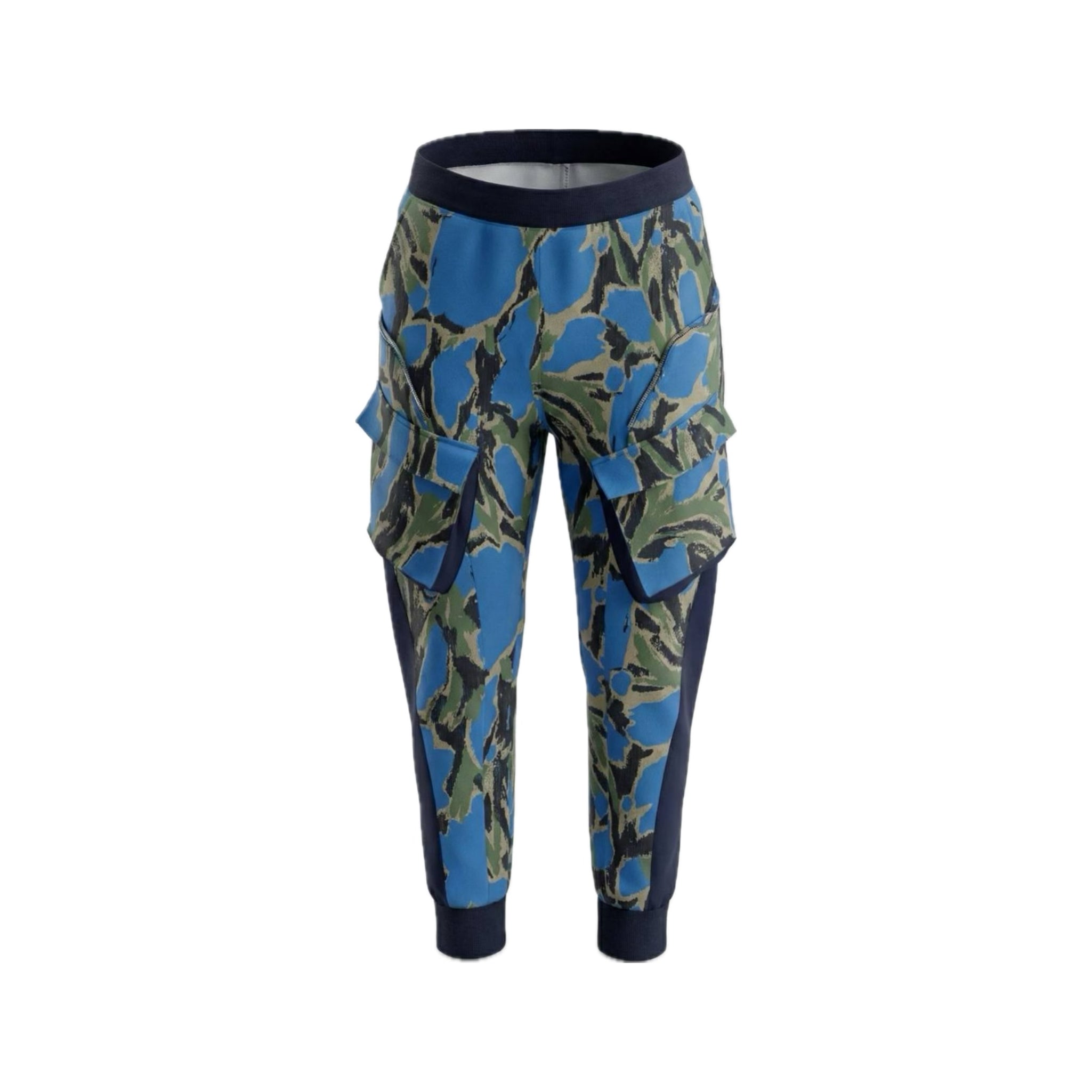Camo Floral Pants Blue