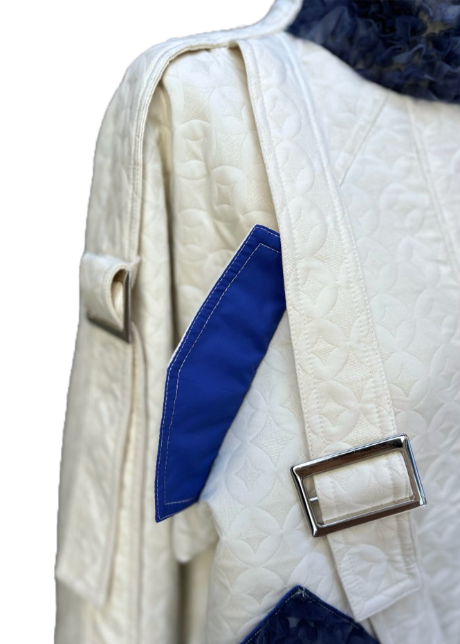 Belted Long Blouson
