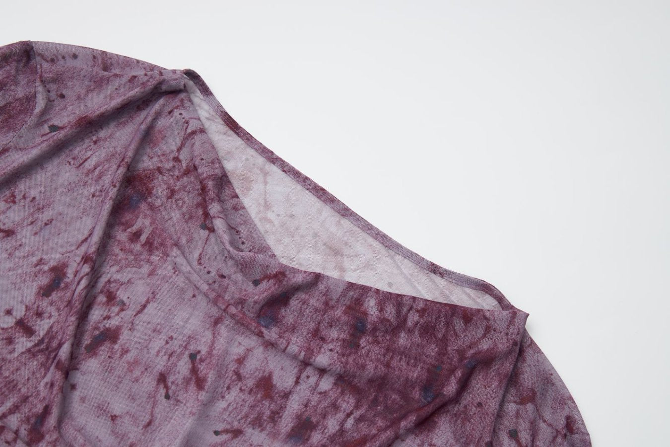 Purple Mesh Long-Sleeve