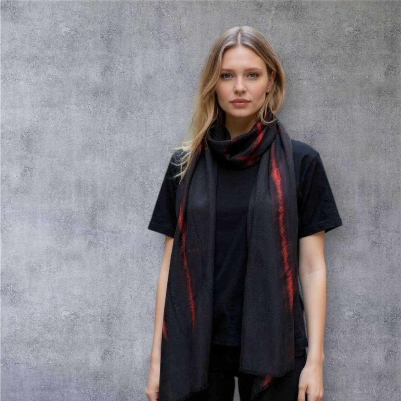printed cashmere scarf 01