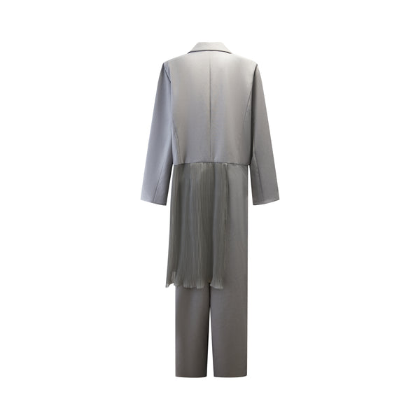 Jumpsuit with skirt, long length