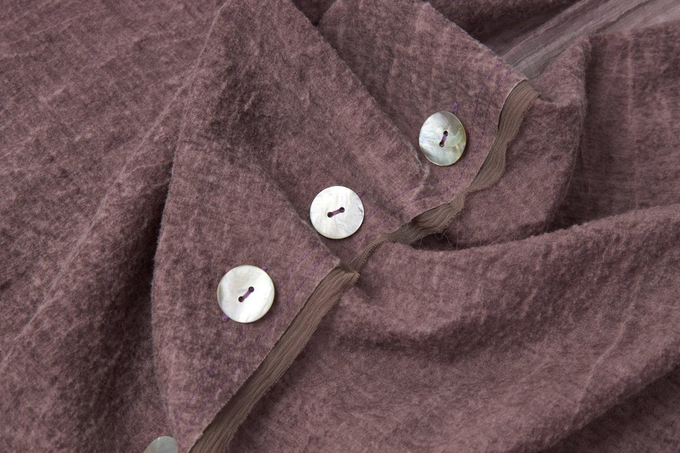 Purple Cowl-Neck Blouse