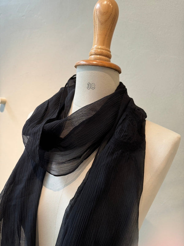 Silk wool needle punch stole_13_3