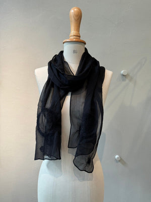 Silk wool needle punch stole_13_4