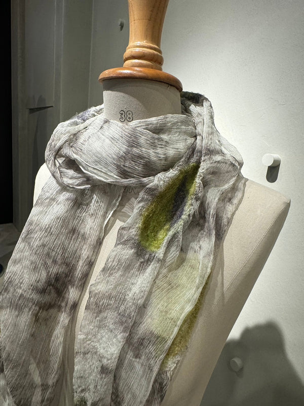 Silk wool needle punch stole_08_4