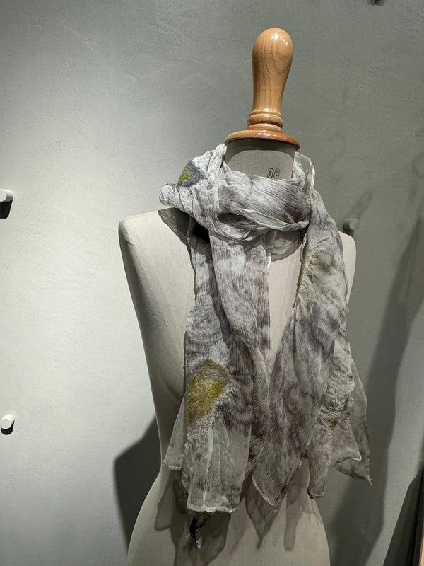 Silk wool needle punch stole_08_4