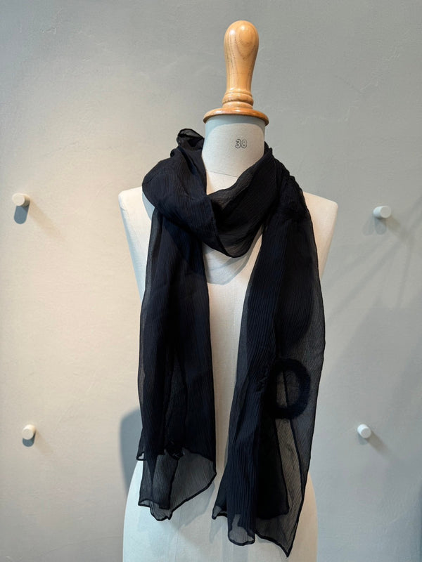 Silk wool needle punch stole_13_3