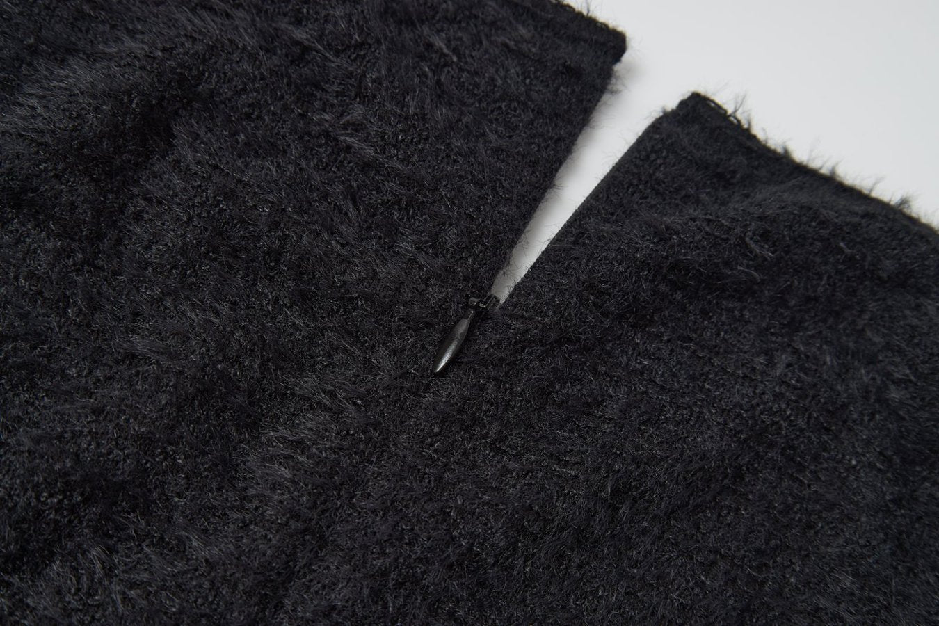 Black Knit Spaghetti-Strap Mini Dress