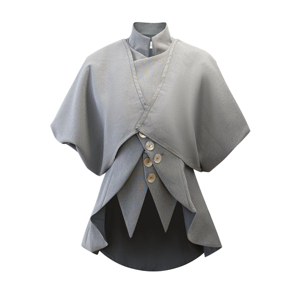 Vest integrated stand-up collar jacket (changeable sleeves)