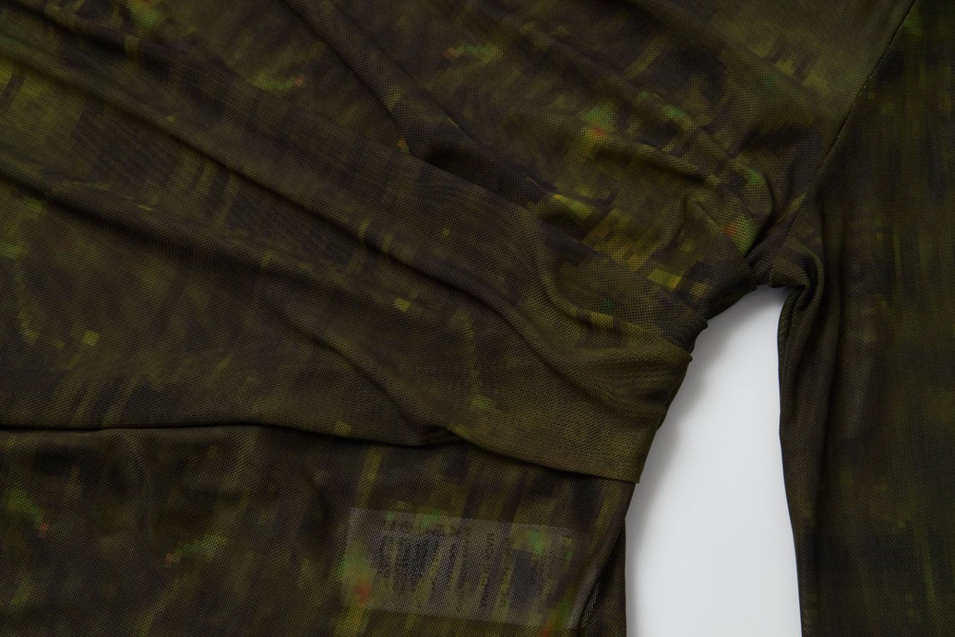 Green Mesh Long-Sleeve T-shirt