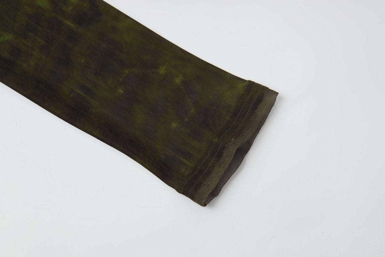 Green Mesh Long-Sleeve T-shirt