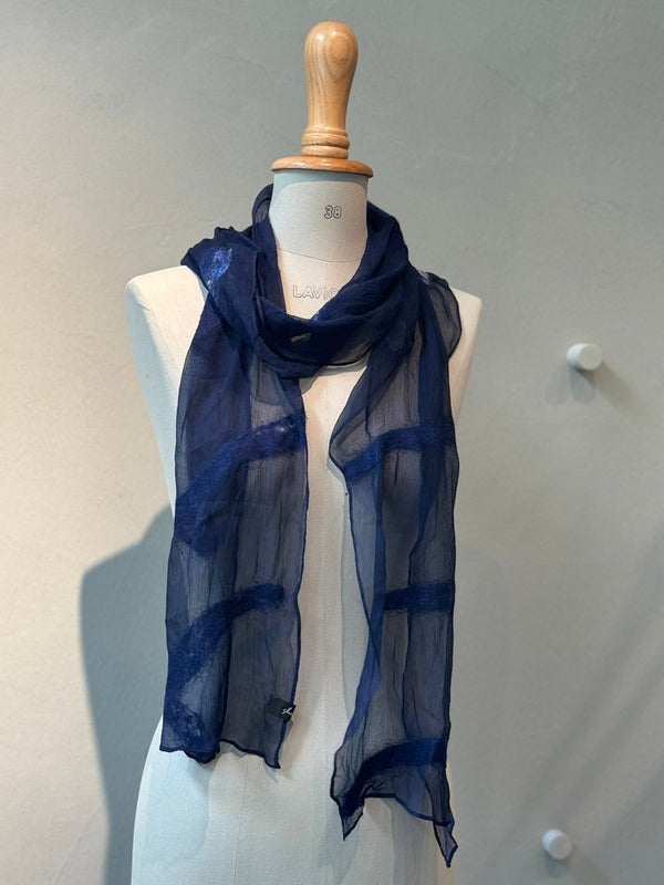 Silk wool needle punch stole_18