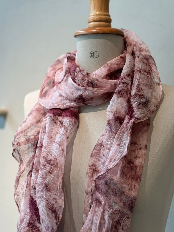 Silk wool needle punch stole_09_1