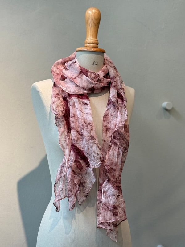 Silk wool needle punch stole_09_1