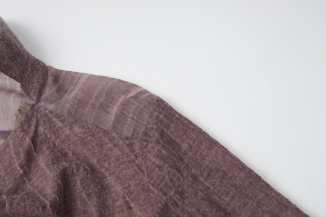 Purple Cowl-Neck Blouse