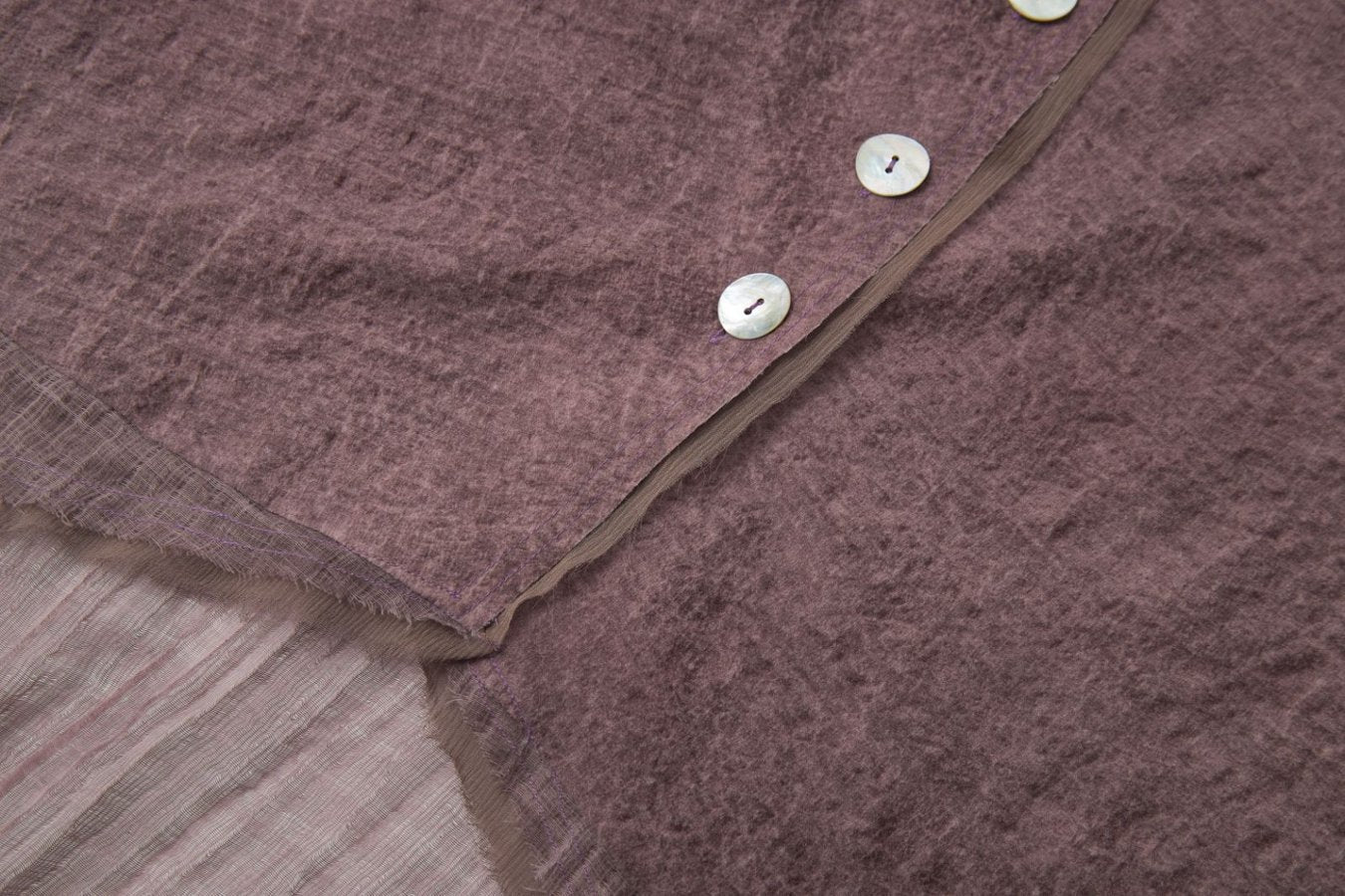 Purple Cowl-Neck Blouse