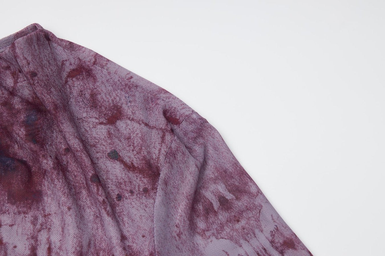 Purple Mesh Long-Sleeve